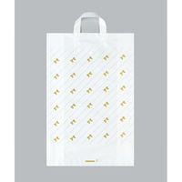 福助工業 ポリ手提袋 カルチャーバッグ リボンストライプ 大 00065633 1ケース(300個(20個×15))（直送品）