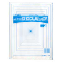 福助工業 不織布平袋 ニュークロスバッグ No.3 00096021 1ケース(1500個(50個×30))（直送品）