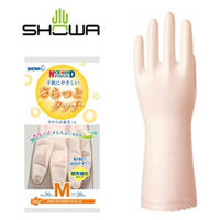 ショーワグローブ ゴム手袋 ナイスハンドさらっとタッチ L・パールグリーン 00460638 1ケース(120個(1個×120))（直送品）