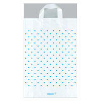 福助工業 ポリ手提袋 カルチャーバッグ 水玉(白) 中 00500024 1ケース(500個(20個×25))（直送品）