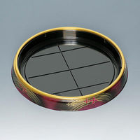 福助工業 寿司桶 新丸桶30H うるし 00586181 1ケース(120個(10個×12))（直送品）