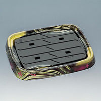 福助工業 寿司桶 舞台桶40H うるし 00596482 1ケース(80個(10個×8))（直送品）