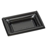 福助工業 弁当容器 箱重22-15H 黒 00613067 1ケース(900個(50個×18))（直送品）