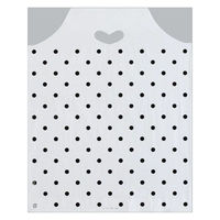 福助工業 ポリ手提袋 ハートバッグ 水玉 中 00661674 1ケース(1000個(100個×10))（直送品）
