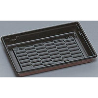 福助工業 寿司容器 新富久折 D-101H 黒うるし 00682193 1ケース(1000個(50個×20))（直送品）