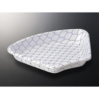 中央化学 刺身容器 扇折 101 青網目 両 00696899 1ケース(1200個(50個×24))（直送品）