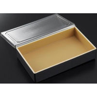 中央化学 折箱 WD-1.5 黒/茶F(ボ) 00704676 1ケース(240個(20個×12))（直送品）