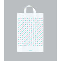 福助工業 ポリ手提袋 カルチャーバッグ カラーリボン 中 00762537 1ケース(500個(20個×25))（直送品）