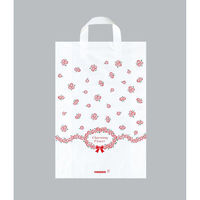 福助工業 ポリ手提袋 カルチャーバッグ フラワー 中 00762543 1ケース(500個(20個×25))（直送品）