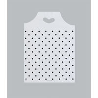 福助工業 ポリ手提袋 ハートバッグ 水玉 小 00762583 1ケース(1000個(100個×10))（直送品）