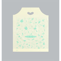 福助工業 ポリ手提袋 ハートバッグ フローラル 中 00762582 1ケース(1000個(100個×10))（直送品）