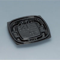 福助工業 惣菜容器 プリモ11-11H 黒 00762793 1ケース(1600個(50個×32))（直送品）