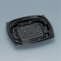 福助工業 惣菜容器 プリモ12-11DH 黒 00762796 1ケース(1600個(50個×32))（直送品）