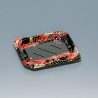 福助工業 寿司容器 花舞喜2-3H 輪彩赤 00762829 1ケース(800個(50個×16))（直送品）