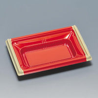 福助工業 弁当容器 箱重22-15H 赤柾目 00762878 1ケース(900個(50個×18))（直送品）
