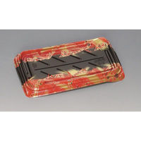 福助工業 寿司容器 夢舞台2-5H輪彩赤 00762938 1ケース(600個(50個×12))（直送品）