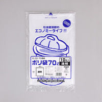 福助工業 LDゴミ袋 ポリ袋 EL30-70 透明 00763127 1ケース(40個(10個×4))（直送品）