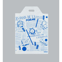 福助工業 ポリ手提げ モードバッグ グットモーニング 中(E) 00763132 1ケース(500個(100個×5))（直送品）