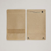 福助工業 スタンドチャック袋クラフトタイプ(窓付き)No.16-26 00766601 1ケース(800個(50個×16))（直送品）