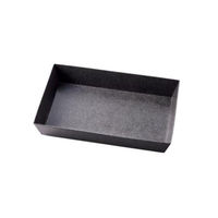 ケーピープラテック 弁当容器 KM-77 本体 ブラック 00771878 1ケース(400個(50個×8))（直送品）