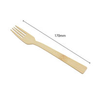 萬洋 使い捨てフォーク 竹フォーク17cm 100本入×30袋 00783038 1ケース(1個)（直送品）