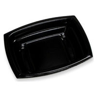 デンカポリマー 惣菜容器 夢デリLS10 黒 00788658 1ケース(1200個(50個×24))（直送品）