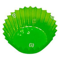 旭創業 おかずカップ PETフィルムカップ 丸形 8号深口(8F) 緑 500枚入 00795140 1ケース(10個(1個×10))（直送品）