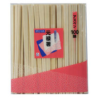 大和物産 割箸 SC 元禄箸(裸) 100膳(N) 00796085 1ケース(50個(1個×50))（直送品）