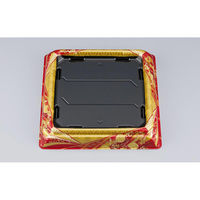 シーピー化成 寿司桶 SFNハカマ角桶34 京彩赤本体 031023400B385 1ケース(450個(50個×9))（直送品）