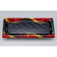 シーピー化成 寿司容器 NU匠角26 華海赤本体 039412600A025 1ケース(400個(50個×8))（直送品）