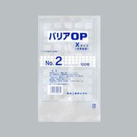 福助工業 合掌袋 バリアOP XタイプNo.2(合掌貼) 0713015 1ケース(3600個(100個×36))（直送品）