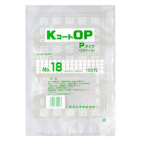 福助工業 真空袋 KコートOP Pタイプ No.18 0716121 1ケース(1400個(100個×14))（直送品）
