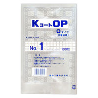 福助工業 合掌袋 KコートOP Oタイプ No.1 0716308 1ケース(4000個(100個×40))（直送品）
