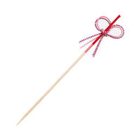 萬洋 竹串 花むすび串(桃) 12cm 50本入 18359A 1ケース(1個)（直送品）