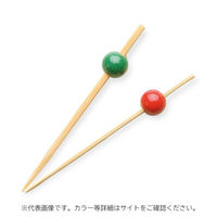 萬洋 竹串 チェリー串(緑) 5cm 100本入 18394B 1ケース(1個)（直送品）