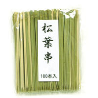 萬洋 竹串 松葉串(青) 5cm 100入 18900A 1ケース(1個)（直送品）