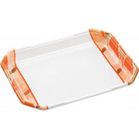 エフピコ 発泡トレー しゃぶしゃぶ4人浅LS 鮮彩オレンジ 40130437 1ケース(300個(50個×6))（直送品）