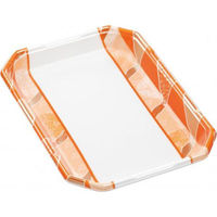 エフピコ 発泡トレー しゃぶしゃぶ長3.5人浅LS 鮮彩オレンジ 40133537 1ケース(600個(50個×12))（直送品）