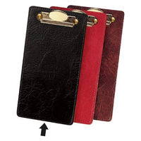 シンビ 伝票入れ AC-6N 黒 ステッチング会計クリップ 4995446109539 1袋(1個)（直送品）