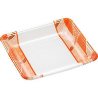 エフピコ 発泡トレー FLB-A17-30 鮮彩オレンジ 4F180176 1ケース(1500個(100個×15))（直送品）