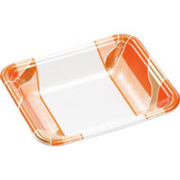 エフピコ 発泡トレー FLB-V12-30 鮮彩オレンジ 4F181126 1ケース(3000個(100個×30))（直送品）