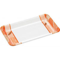 エフピコ 発泡トレー FLB-Y14-25 鮮彩オレンジ 4F182144 1ケース(1200個(100個×12))（直送品）