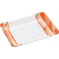 エフピコ 発泡トレー FLB-Y18-33 鮮彩オレンジ 4F182189 1ケース(900個(100個×9))（直送品）