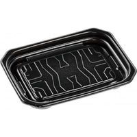 エフピコ 惣菜容器 MFPパシオ18-13 黒 4M007041 1ケース(900個(50個×18))（直送品）