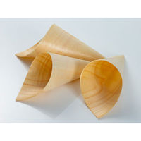 アサヒグリーン テイクアウト容器 コーン型経木