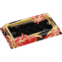 エフピコ 寿司桶 祝賀桶25-14 10貫PTおり姫赤 53632514 1ケース(400個(50個×8))（直送品）