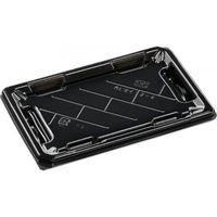 エフピコ 寿司容器 麗角 2-4 黒 54030204 1ケース(600個(50個×12))（直送品）