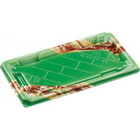 エフピコ 寿司容器 麗角 2-5S うるわし緑 54055205 1ケース(600個(50個×12))（直送品）