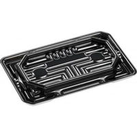 エフピコ 刺身容器 涼角 20-12 黒 55002012 1ケース(1000個(50個×20))（直送品）