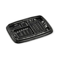 エフピコ 弁当容器 MSDレイア23-16-2 黒 7E012318 1ケース(600個(50個×12))（直送品）